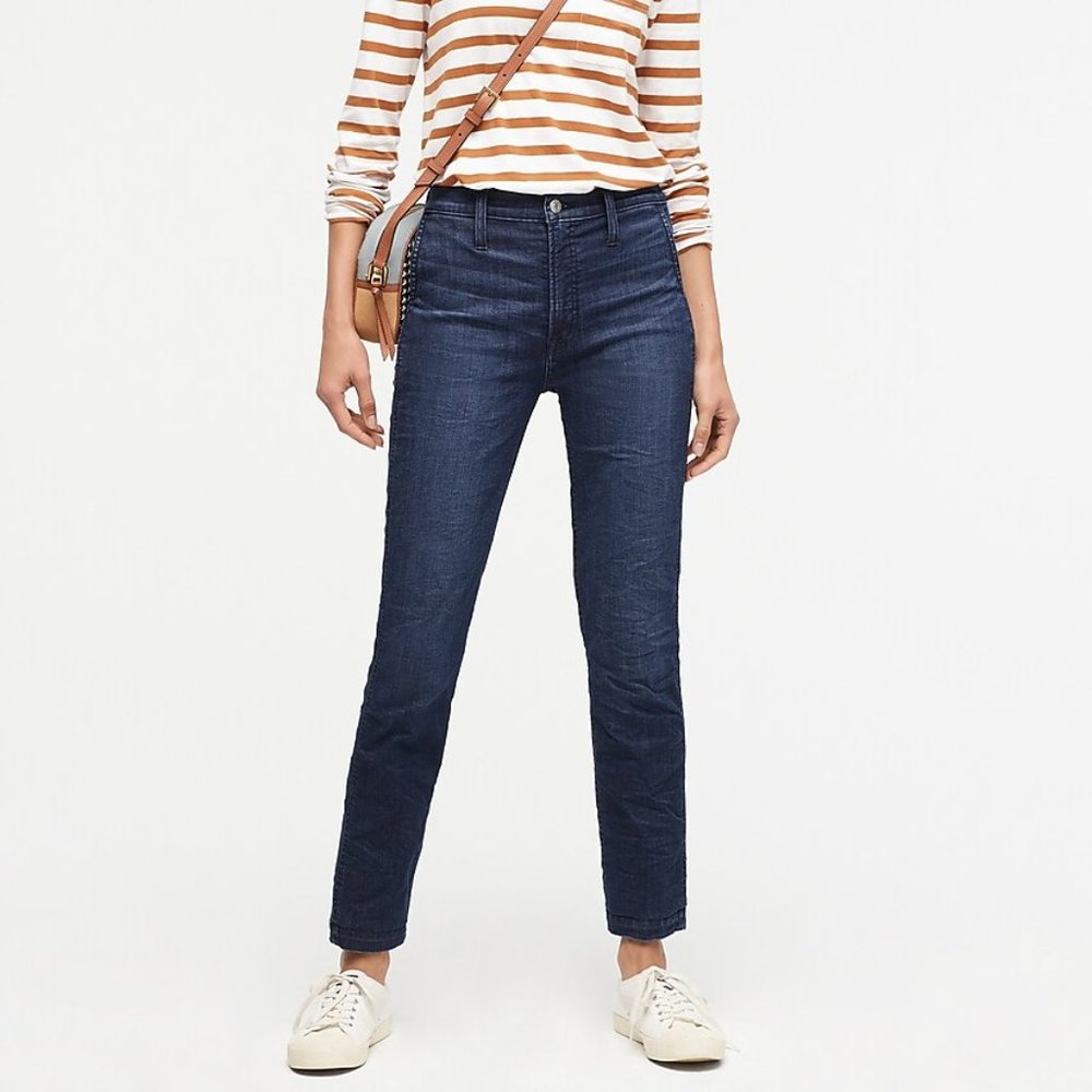 JCrew Vintage straight trouser jean in Deep Sea